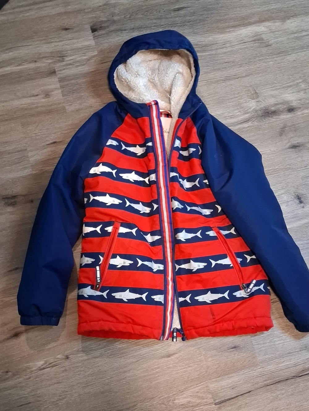 11/12 Mini Boden Shark Coat